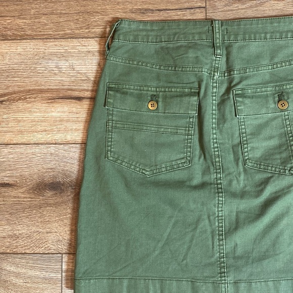 J. Crew "Jane" mini skirt in olive green - Picture 7 of 8